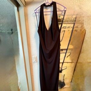 Elegant Black Halter Dress from Fredrick’s of Hollywood.